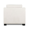 Club Chair Beige Fabric 1 Seat