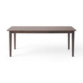 Dining Table With Square Leg Brown Solid Wood Mdf