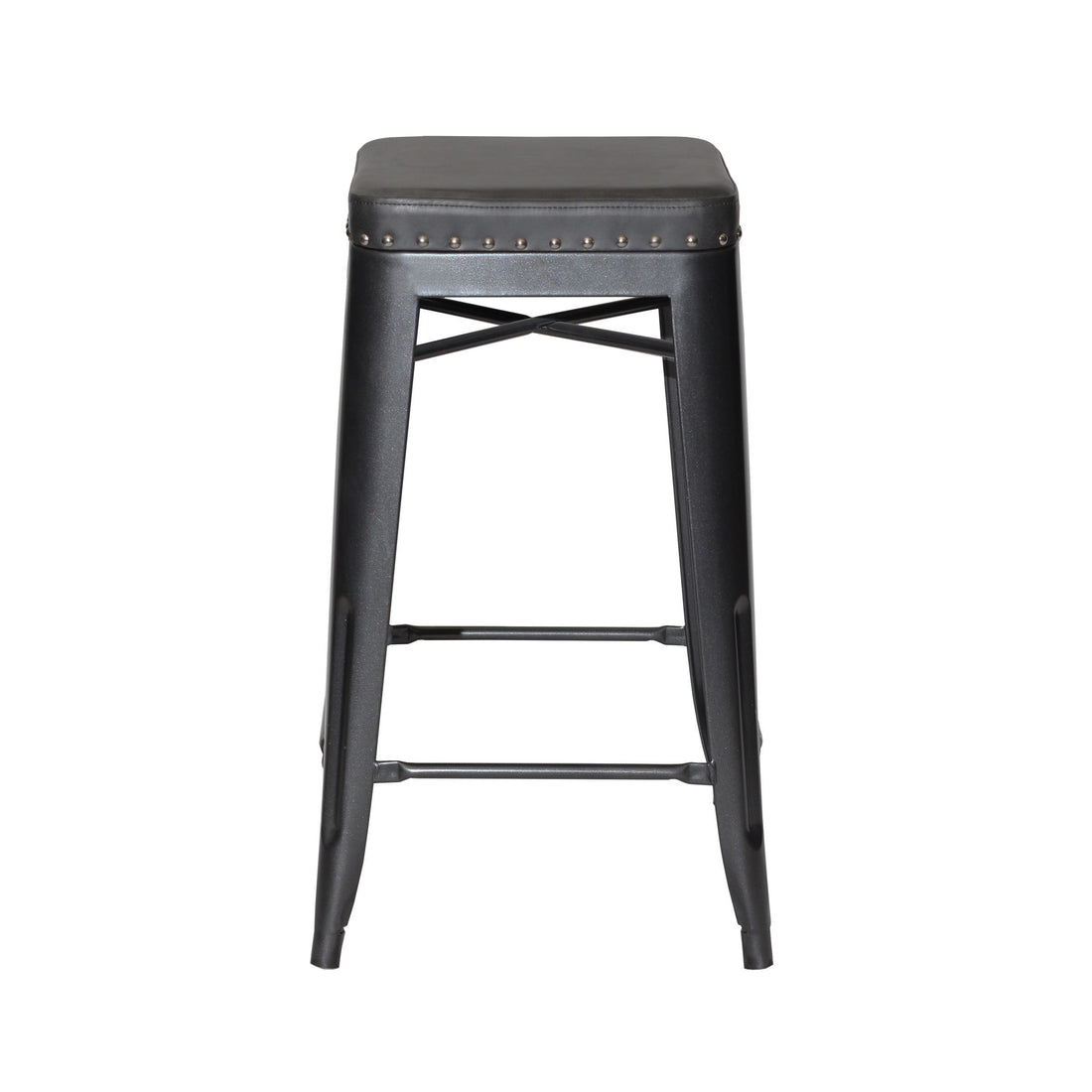 Hank Barstool Set Of 2 Black Black Wood