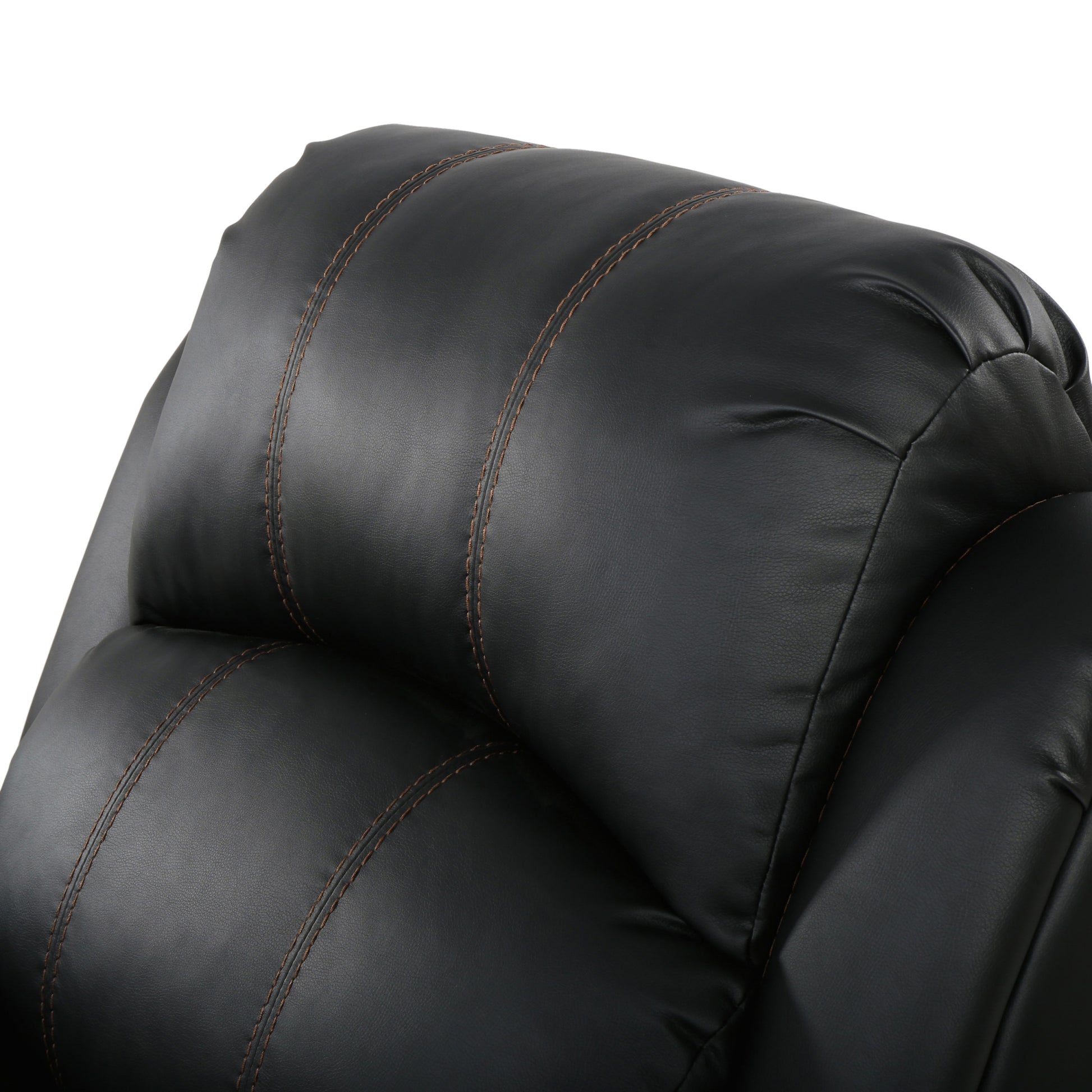 Gliding Recliner Black Pu