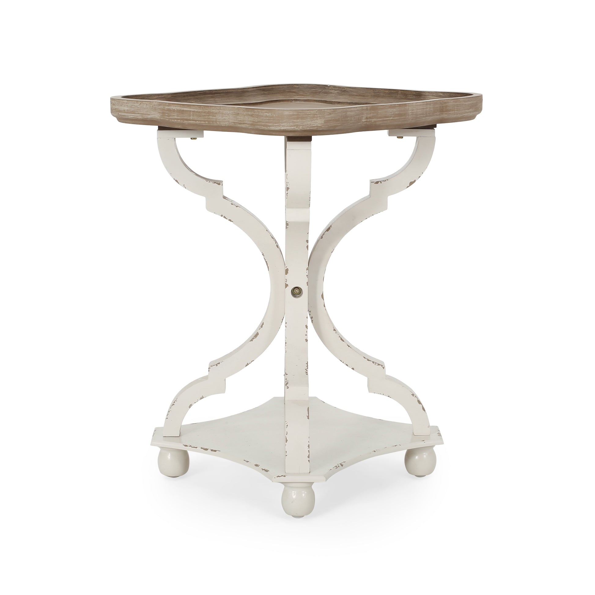 Accent Table Natural White Mdf