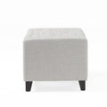 Guernsey Ottoman Light Grey Fabric