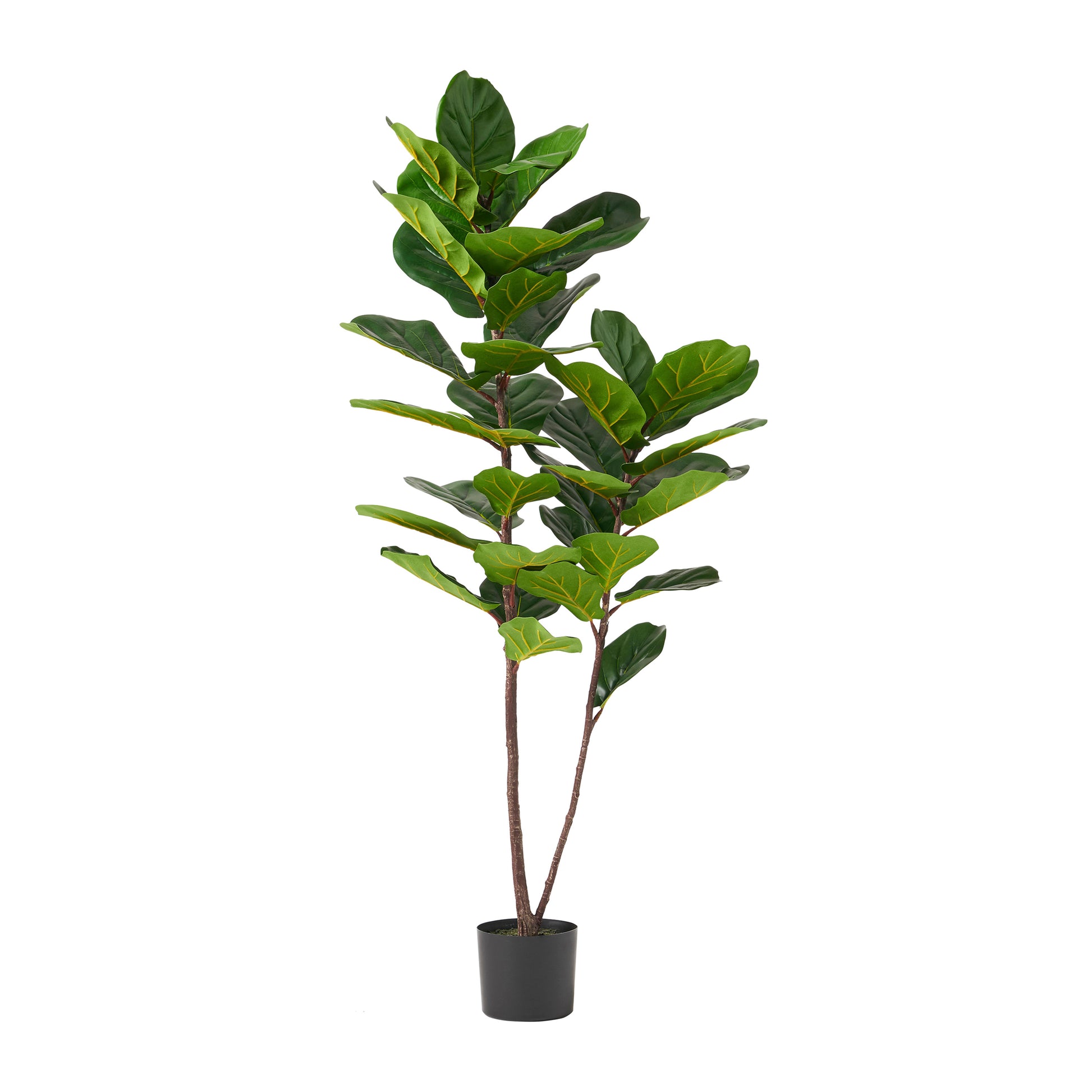 150Cm Artificial Fiddle Leaf Fig Tree Green Iron Plastic