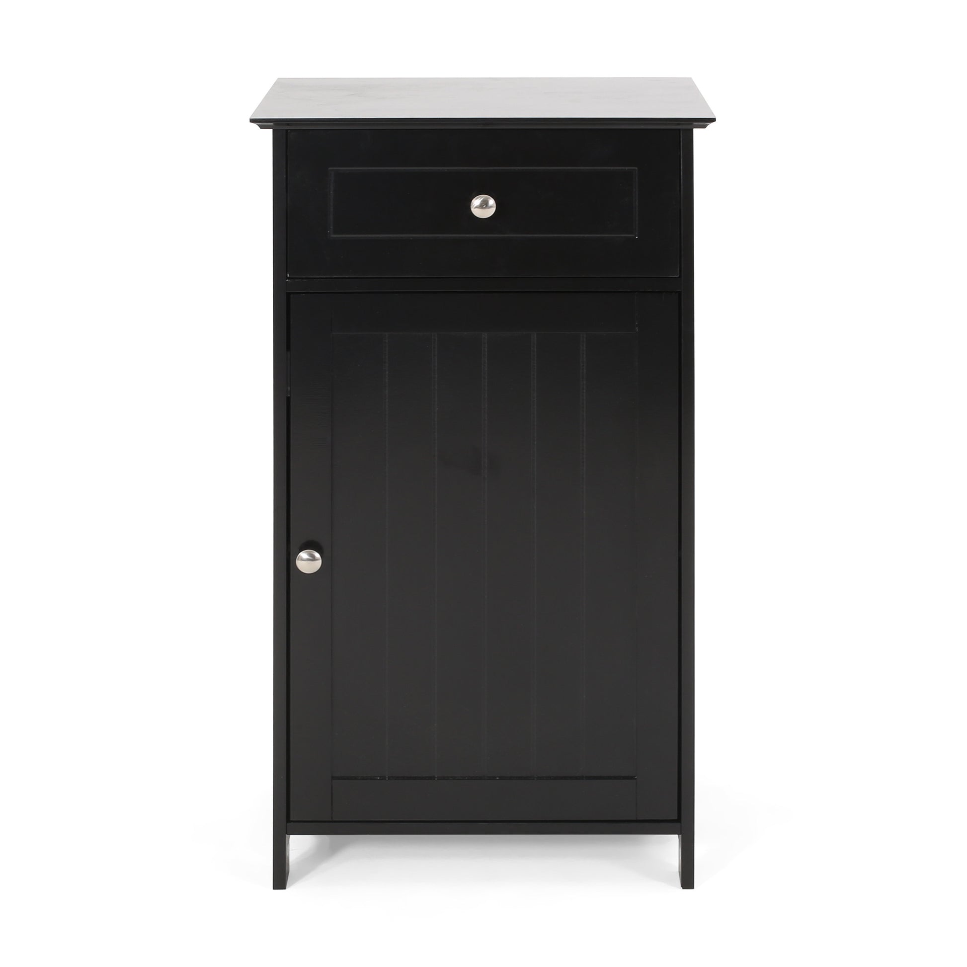 Bathroom Cabinet Black Mdf