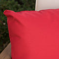 Coronado Square Pillow Set Of 2 Red Fabric