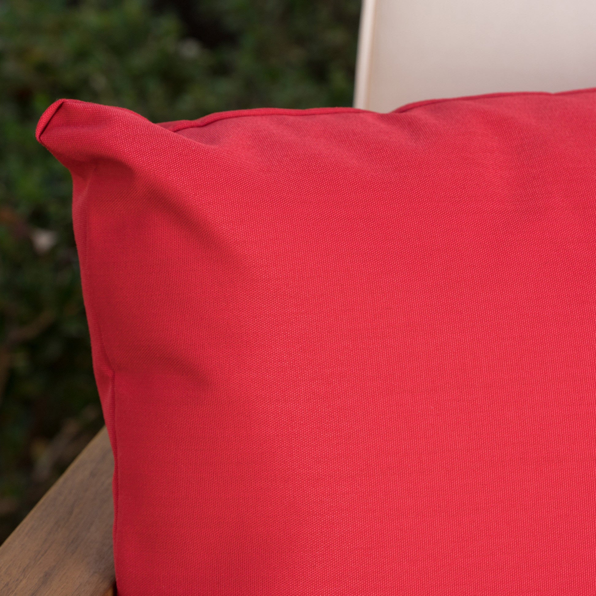 Coronado Square Pillow Set Of 2 Red Fabric