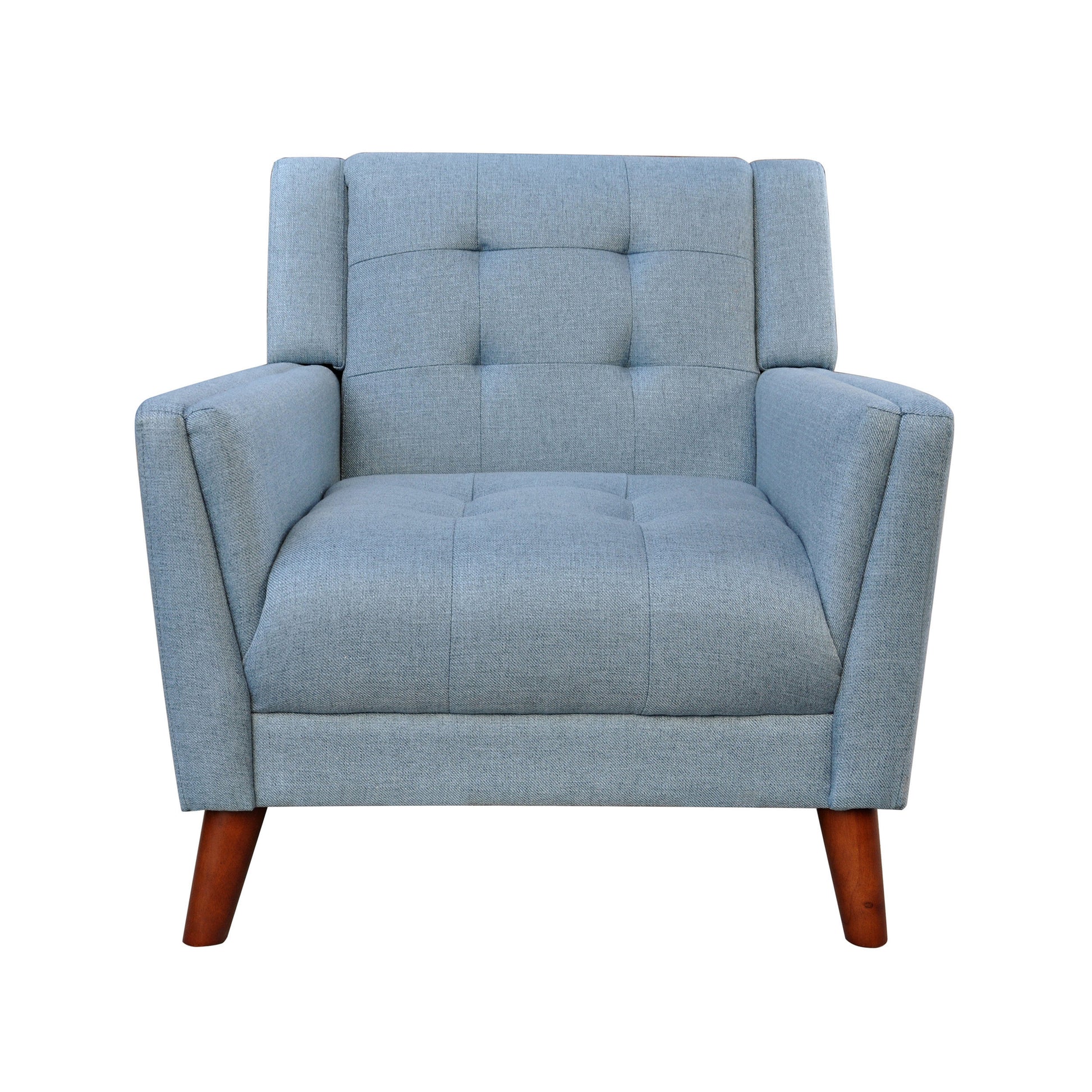 Greenmont Upholstered Armchair Blue Fabric