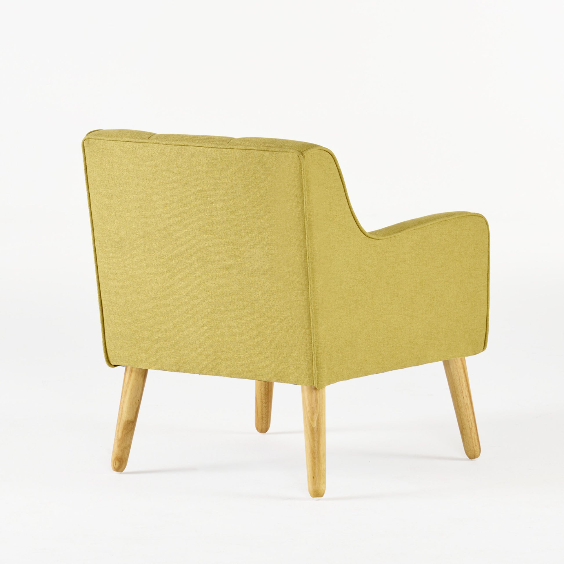 Arm Chair Yellow Fabric