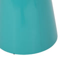 Outdoor Metal End Table Large Teal Iron