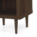 1 Drawer Nightstand Walnut Mdf