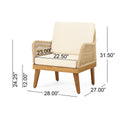 Annisa Club Chair Teak Acacia Wood