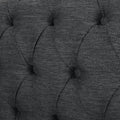 Sofa 3 Seater Charcoal Fabric 3 Seat