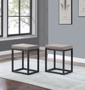 Yukon 3 Piece Counter Bar Set Dark Brown Dark Brown Wood