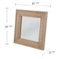 Dyerlane Decorative Wall Mirror Natural Wood Mdf