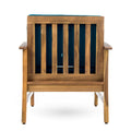 Perla Club Chair Blue Acacia Wood