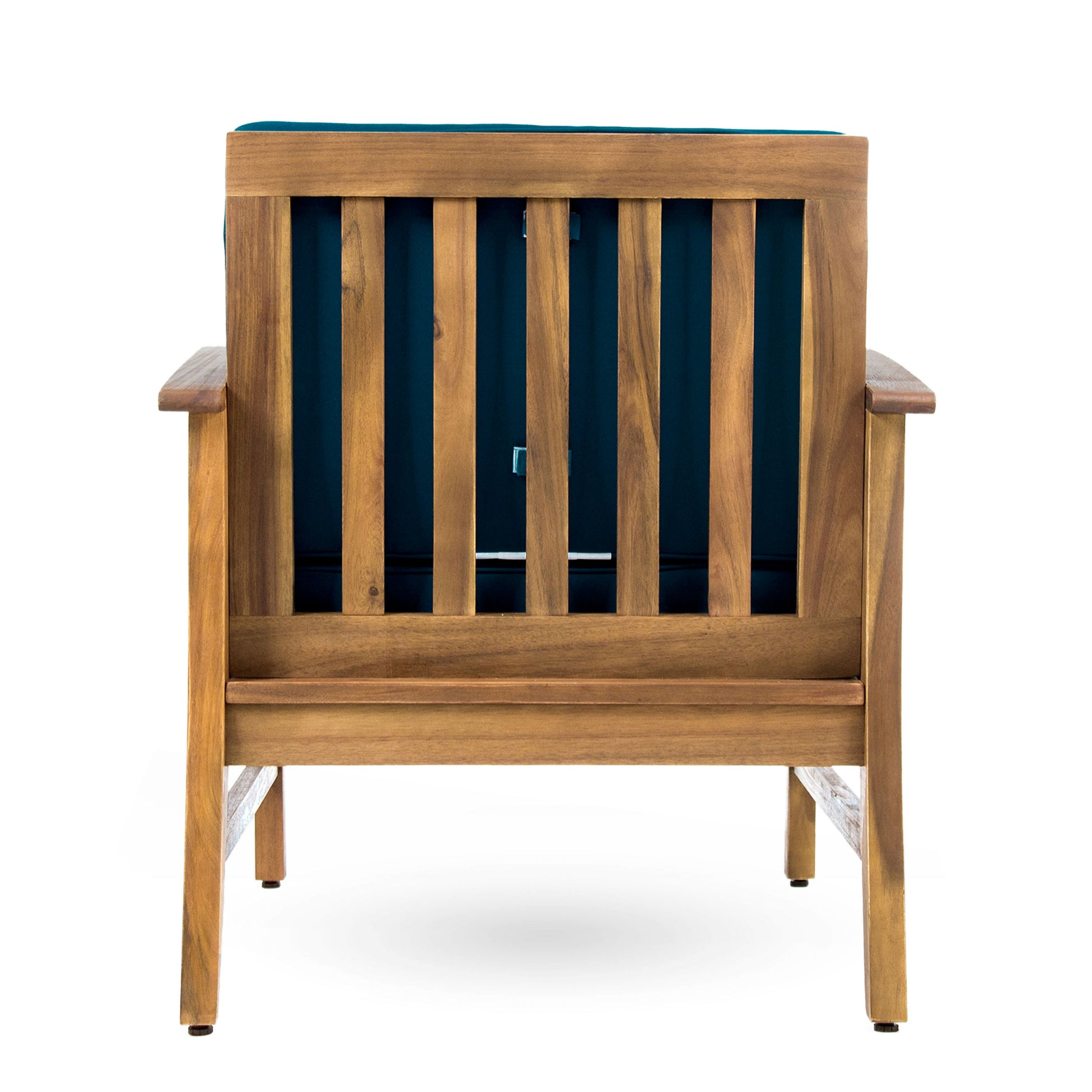 Perla Club Chair Blue Acacia Wood