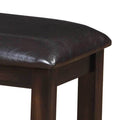 Ally 6 Piece Dining Set Dark Brown Dark Brown Wood