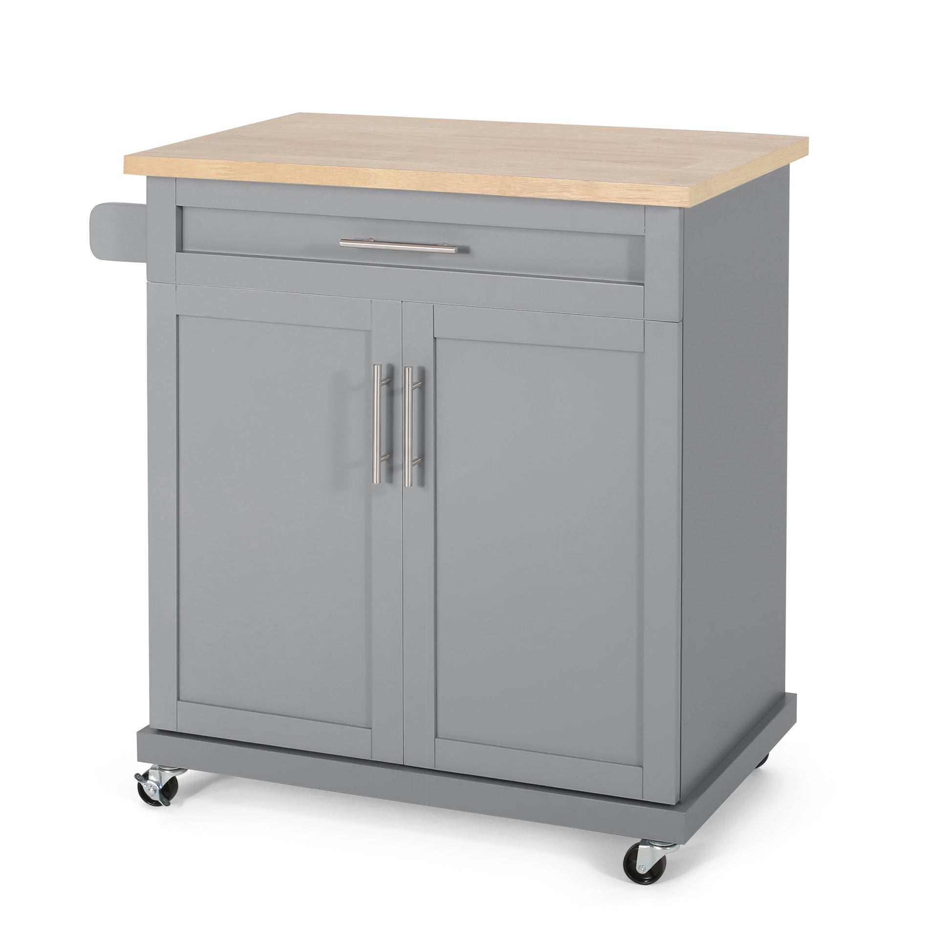 Kitchen Cart Grey Wood