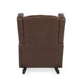 Rocking Chair Dark Brown Pu