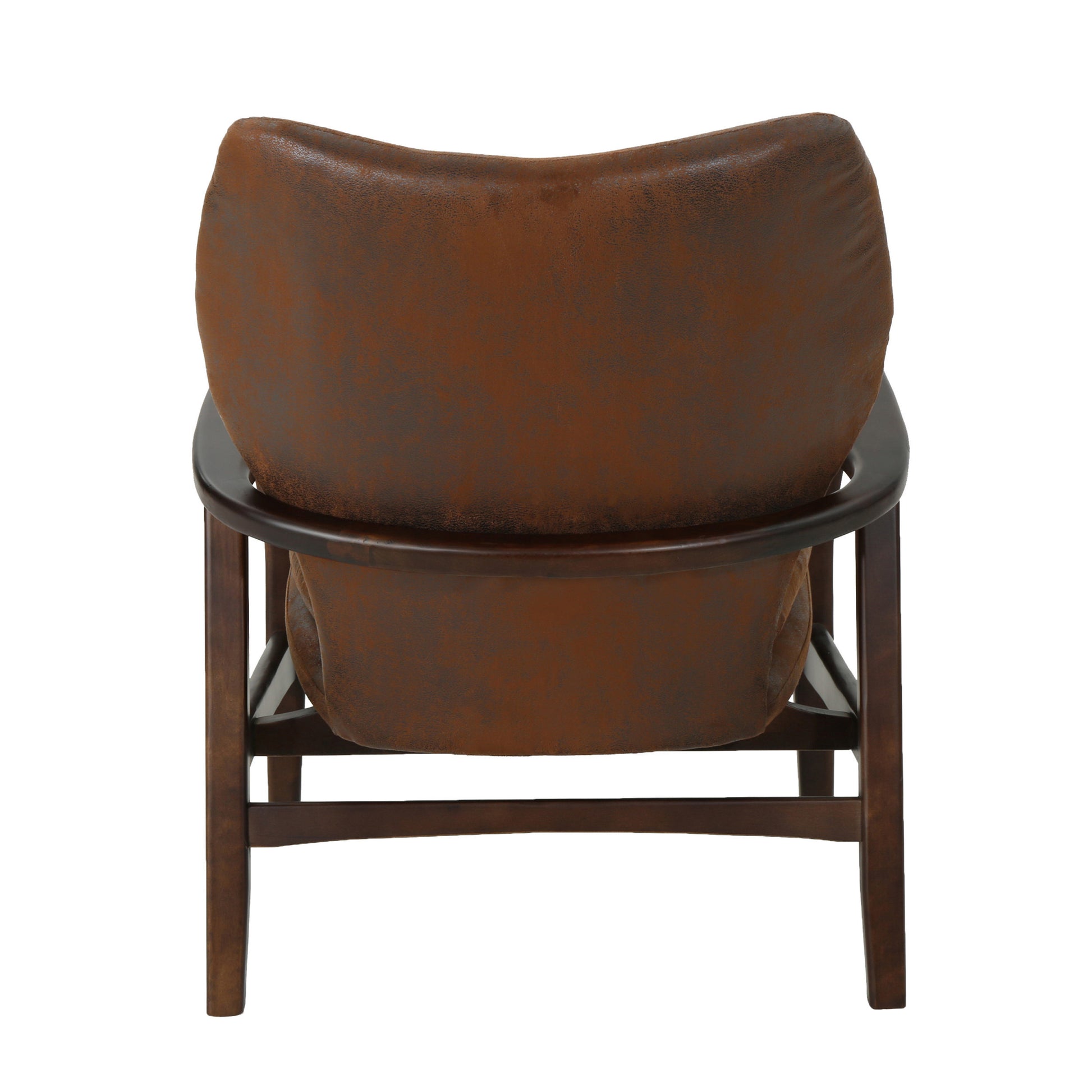 Club Chair Brown Microfiber