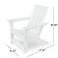 Encino Adirondack Chair White Hdpe