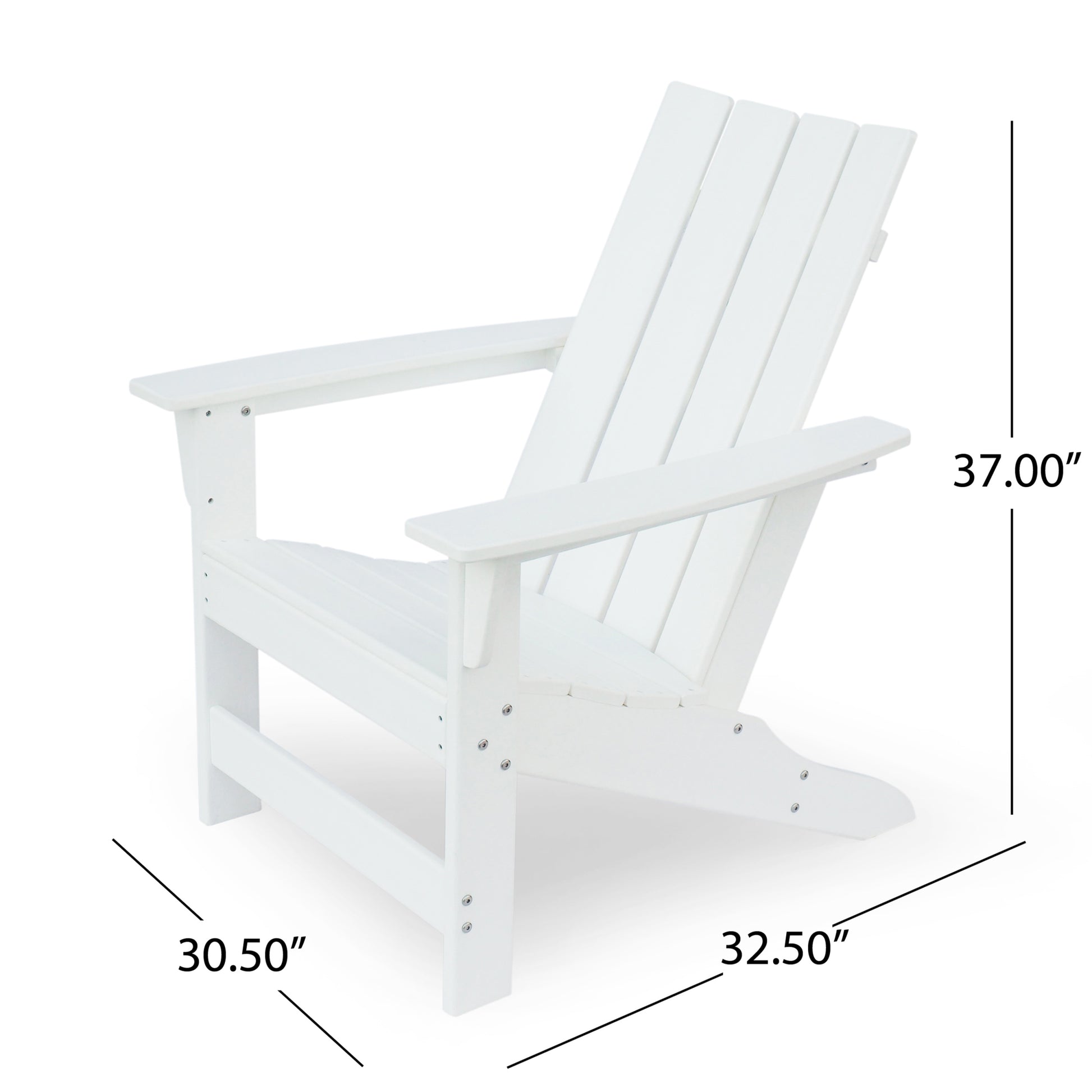 Encino Adirondack Chair White Hdpe