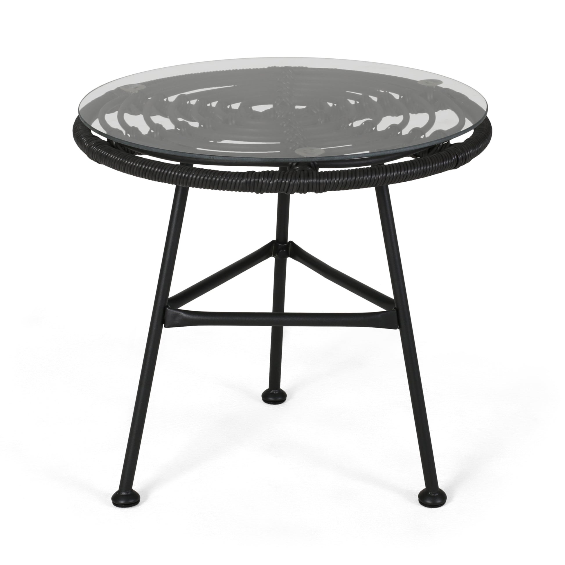 Orlando Side Table Grey Iron Plastic