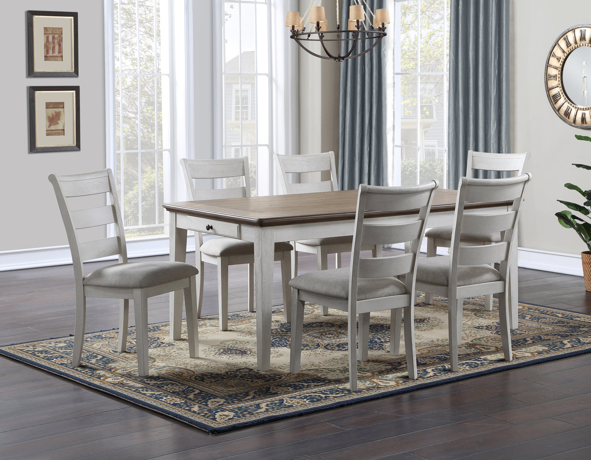Pendleton Side Chair Set Of 2 White White Wood