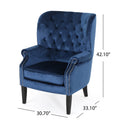 Club Chair Blue Velvet