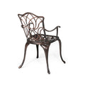 Tucson Dining Chair, Black Copper Set Of 2 Copper Aluminium