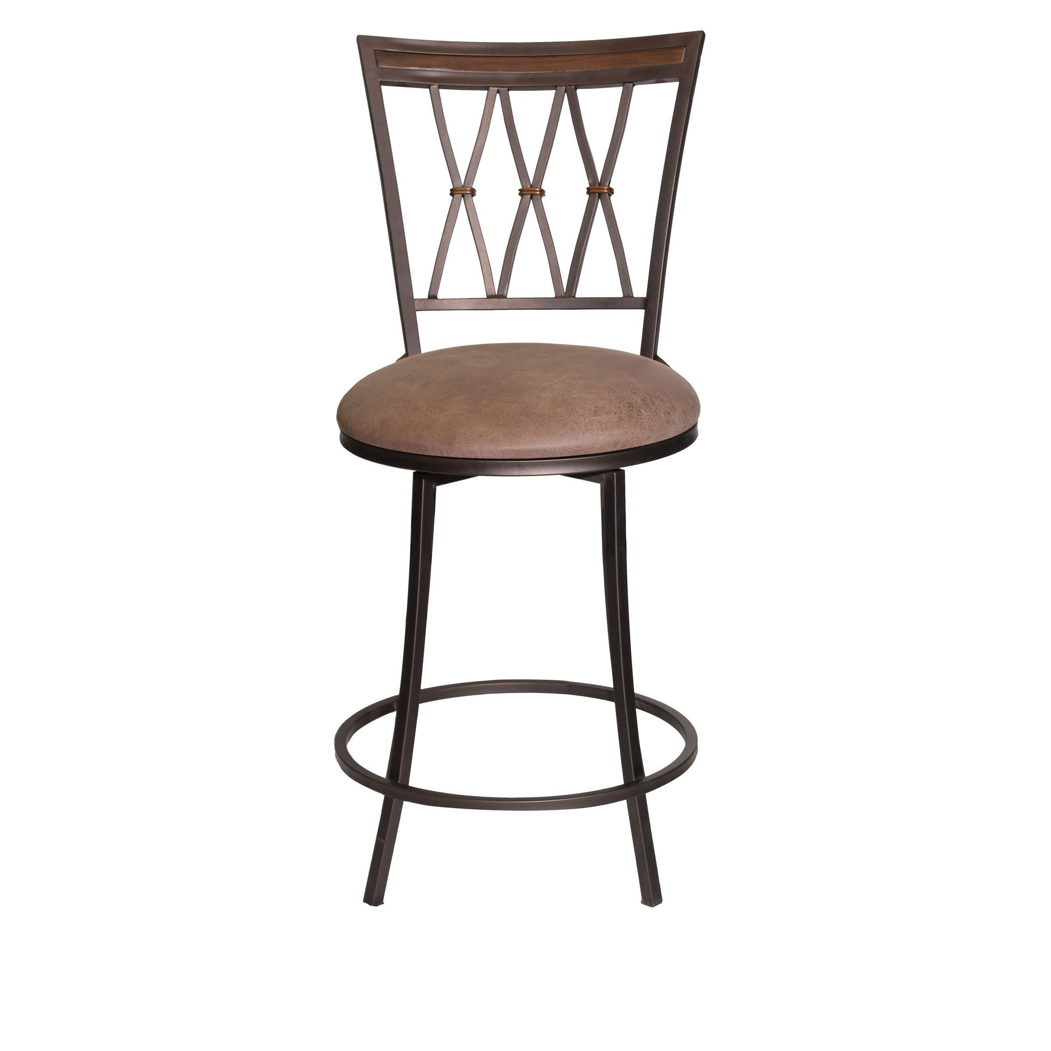 Sedona Swivel Counter Stool Dark Brown Dark Brown Wood