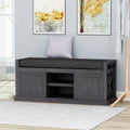 Bench Dark Grey Acacia Wood