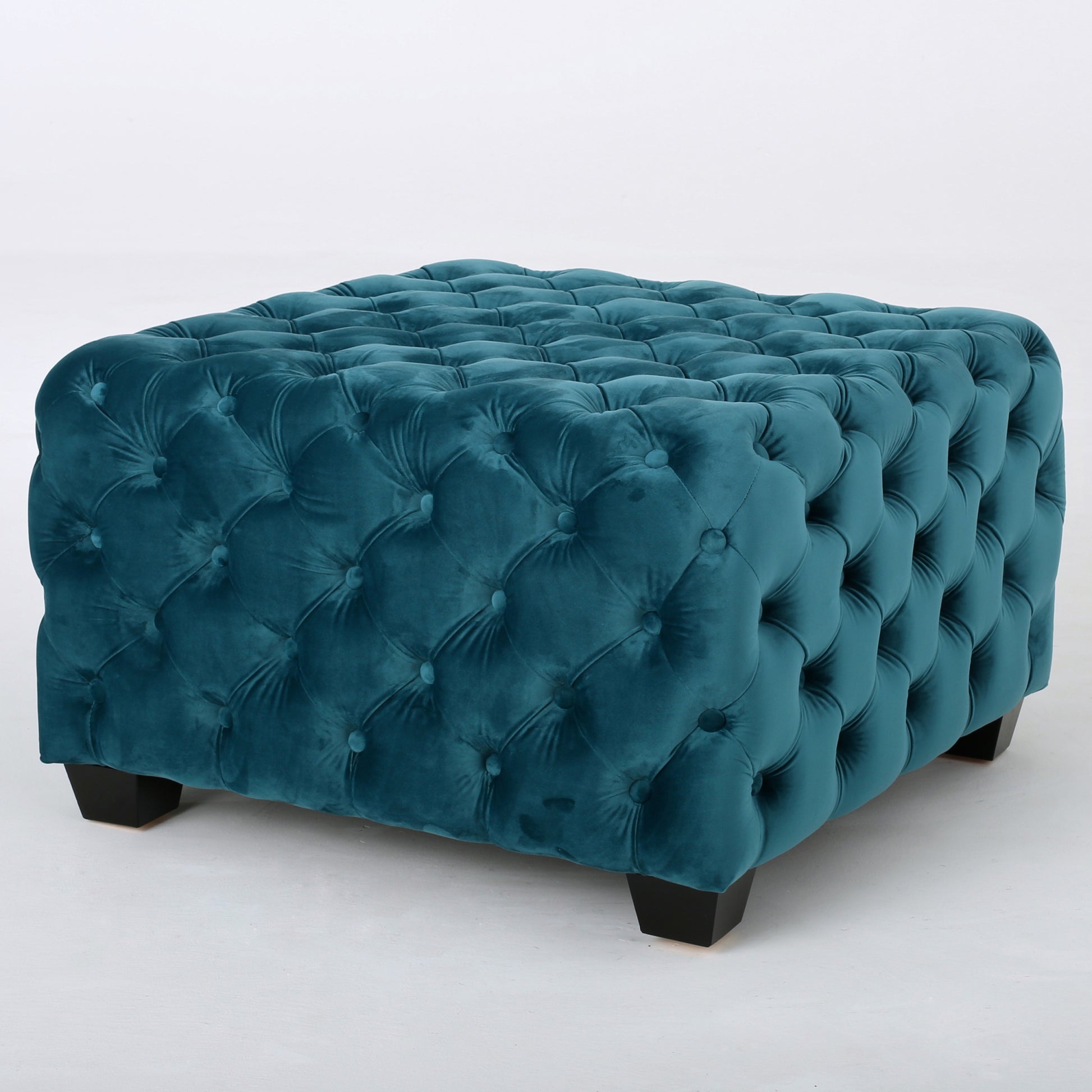 Ottoman Teal Velvet