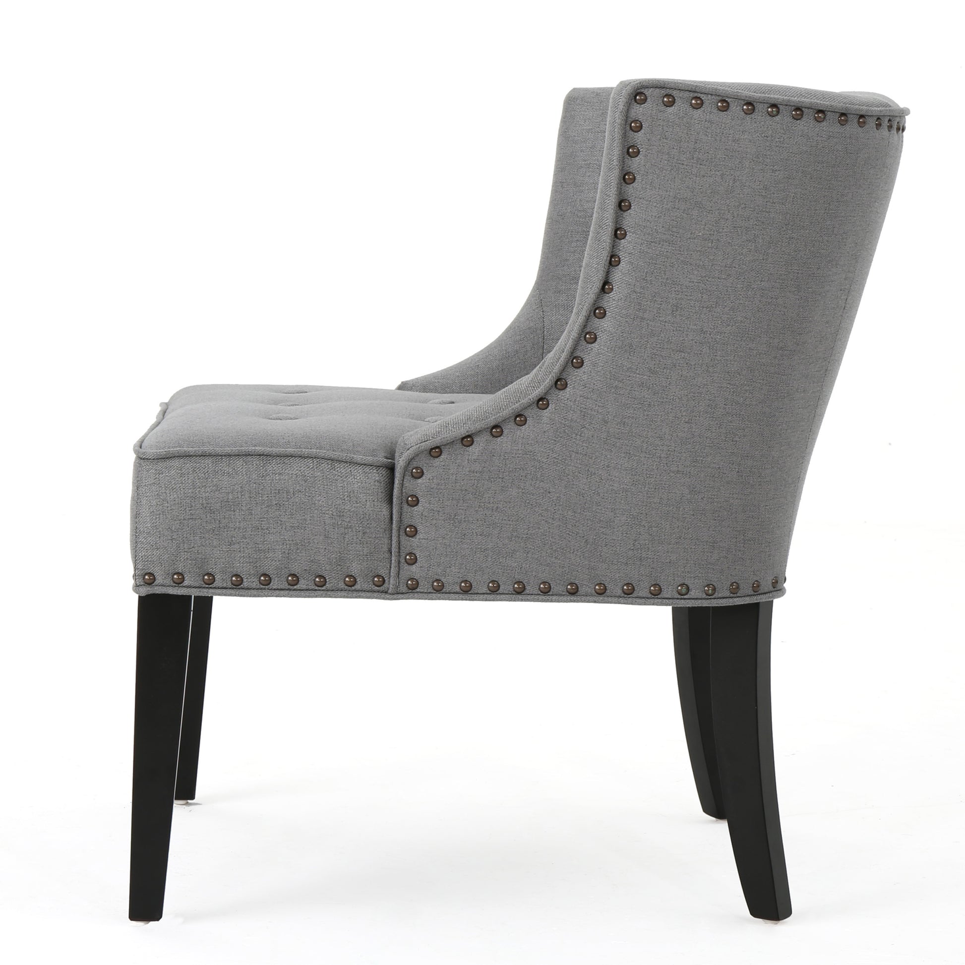 Occassional Chair Grey Fabric