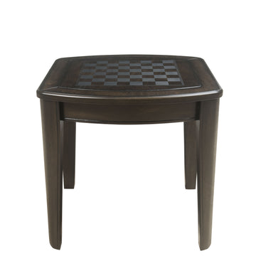 Diletta Game End Table Brown Brown Wood