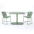 Santa Monica Bistro Set Green Iron