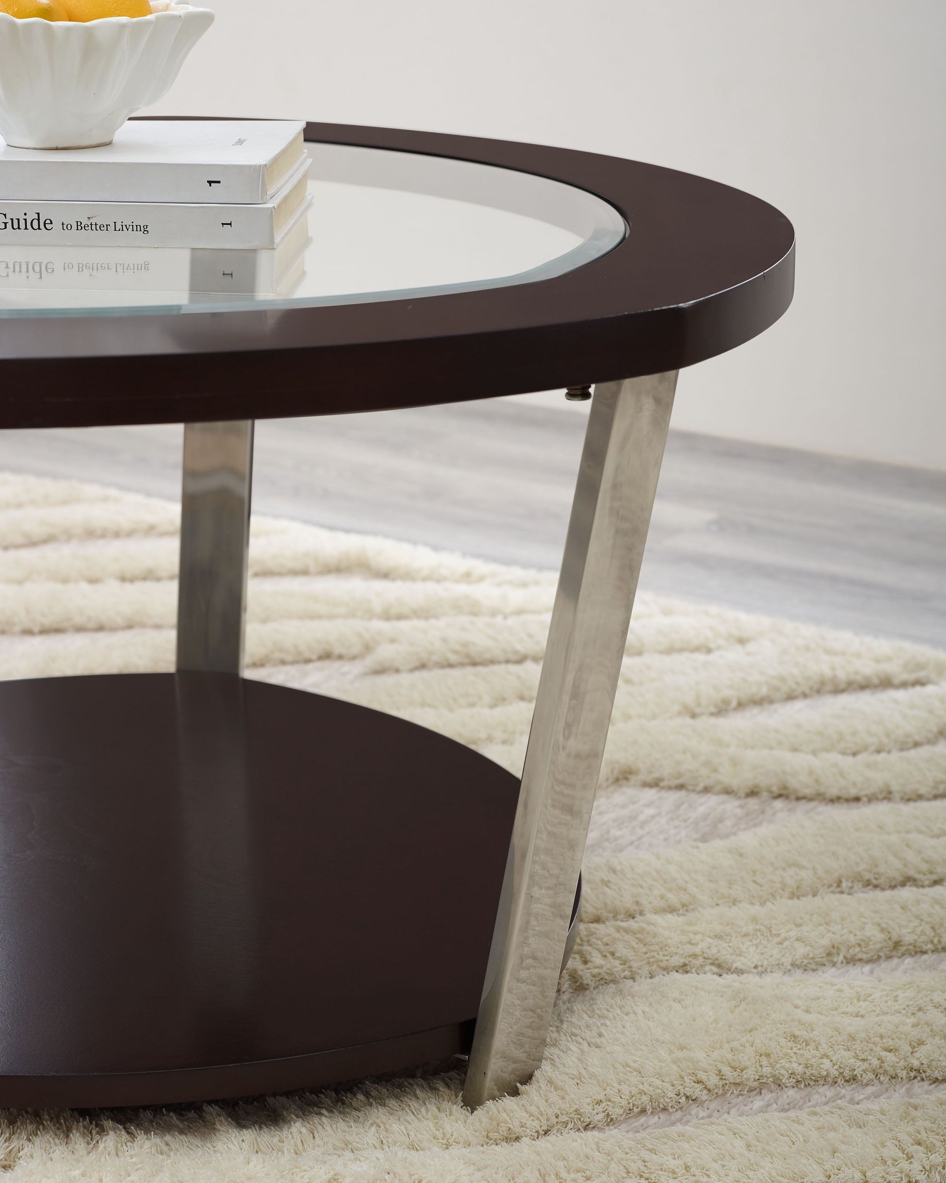 Duncan Cocktail Table Brown Brown Wood