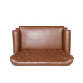 Oversizefaux Leather Recliner Light Brown Light Brown Pu