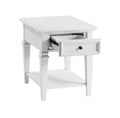 Charlestown End Table White White Wood