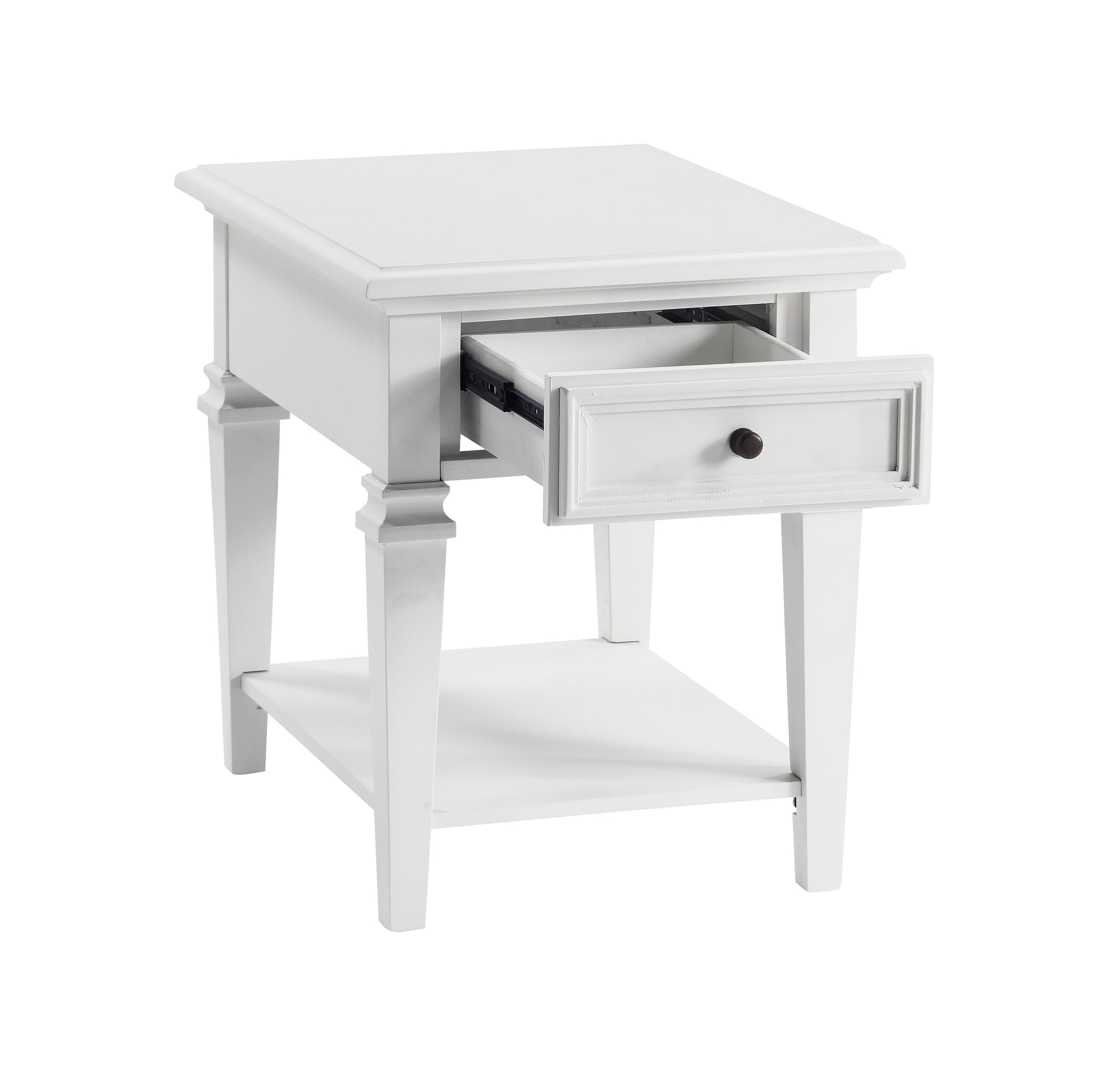 Charlestown End Table White White Wood