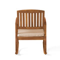 Selma Rocking Chair With Cushion Natural Cream Wood