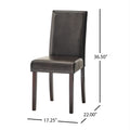 Ryan Kd Dining Chair Set Of 2 Brown Leather