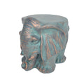 Elephant Garden Stool, Copper Patina Lots Of Scene Pictures Bronze Magnesium Oxide