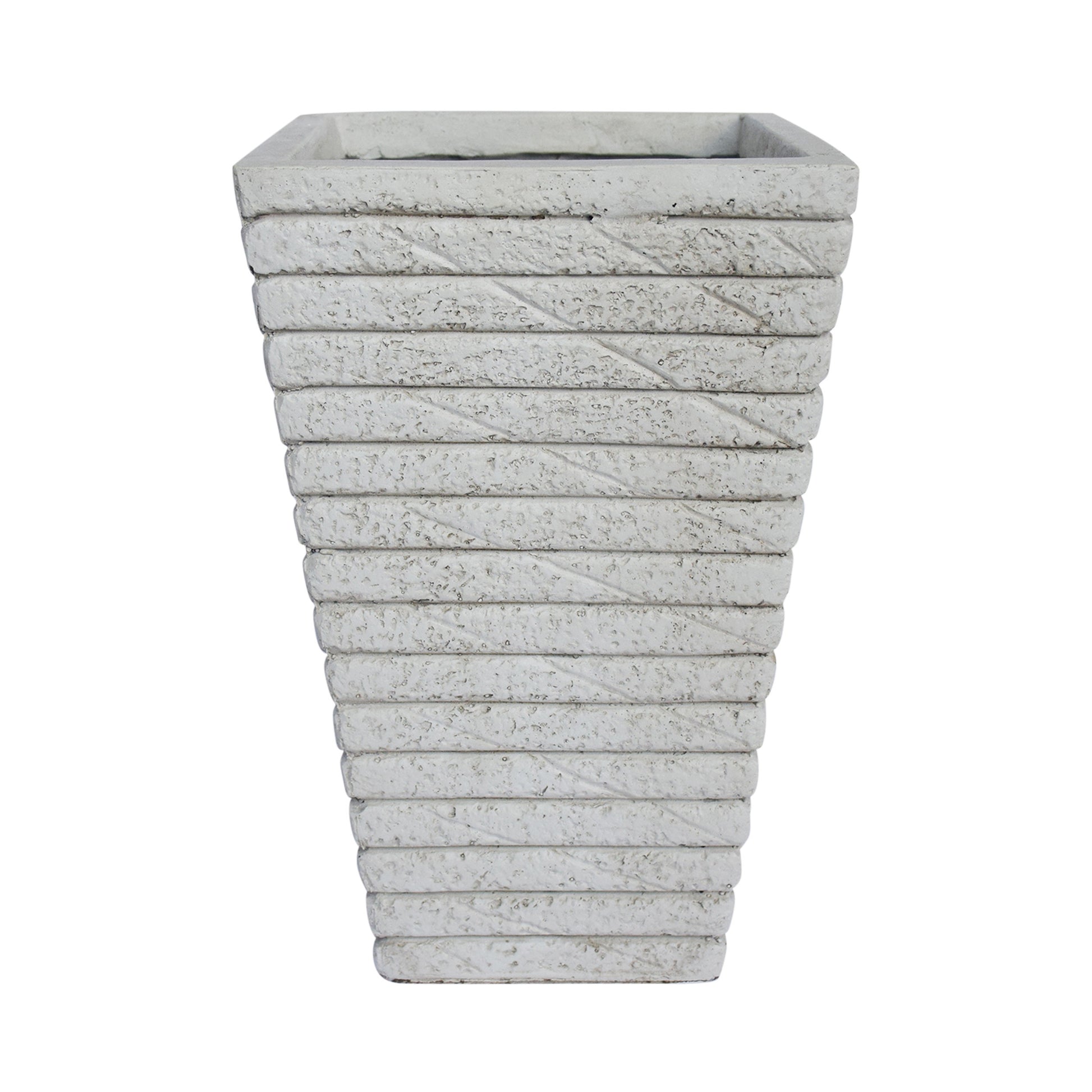 Jude Planter Antique White Magnesium Oxide