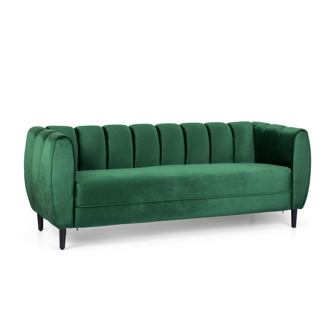 Miranda Velvet 3 Seater Sofa Emerald Velvet