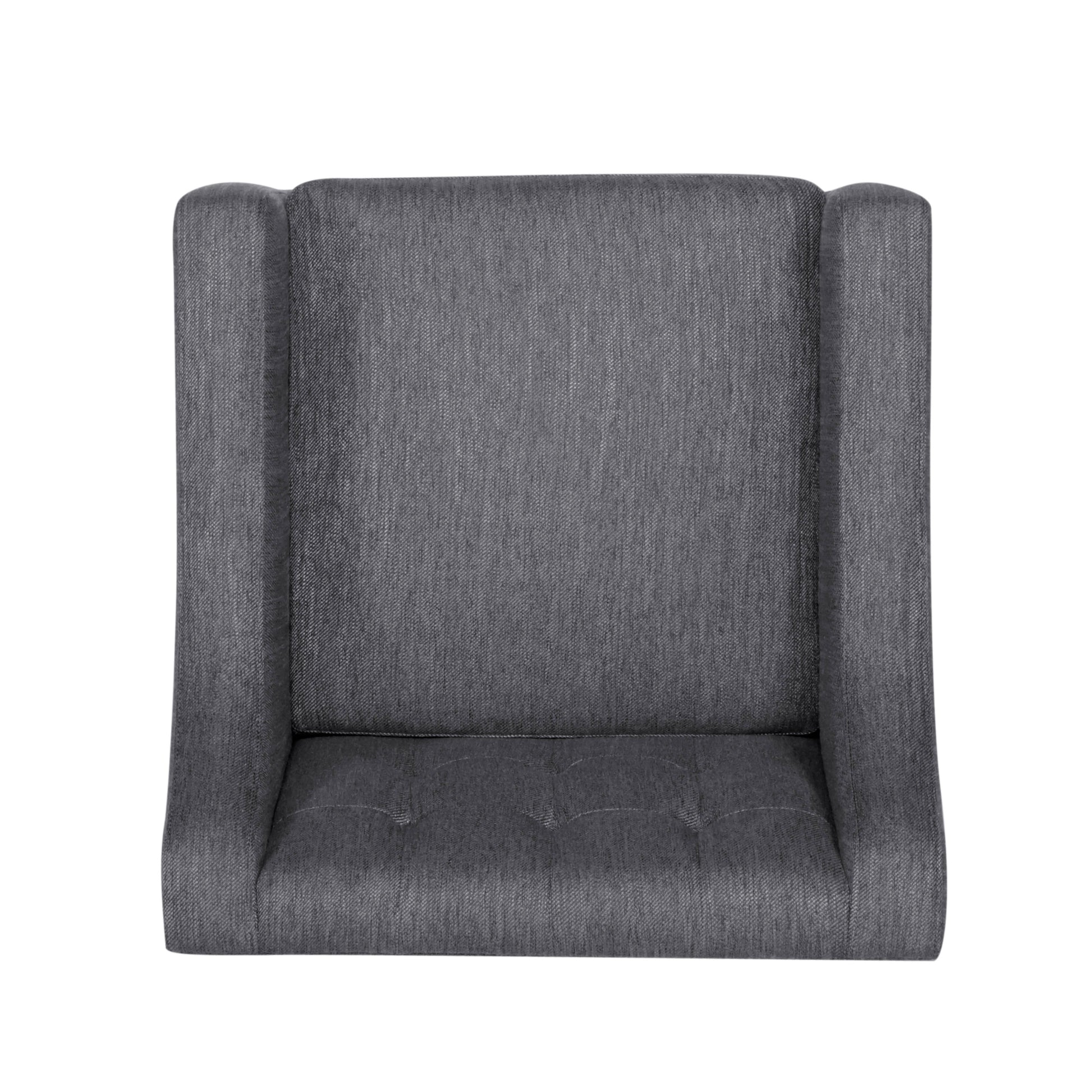 Accent Chair Charcoal Fabric