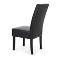 Dining Chair Mp2 Set Of 2 Black Pu