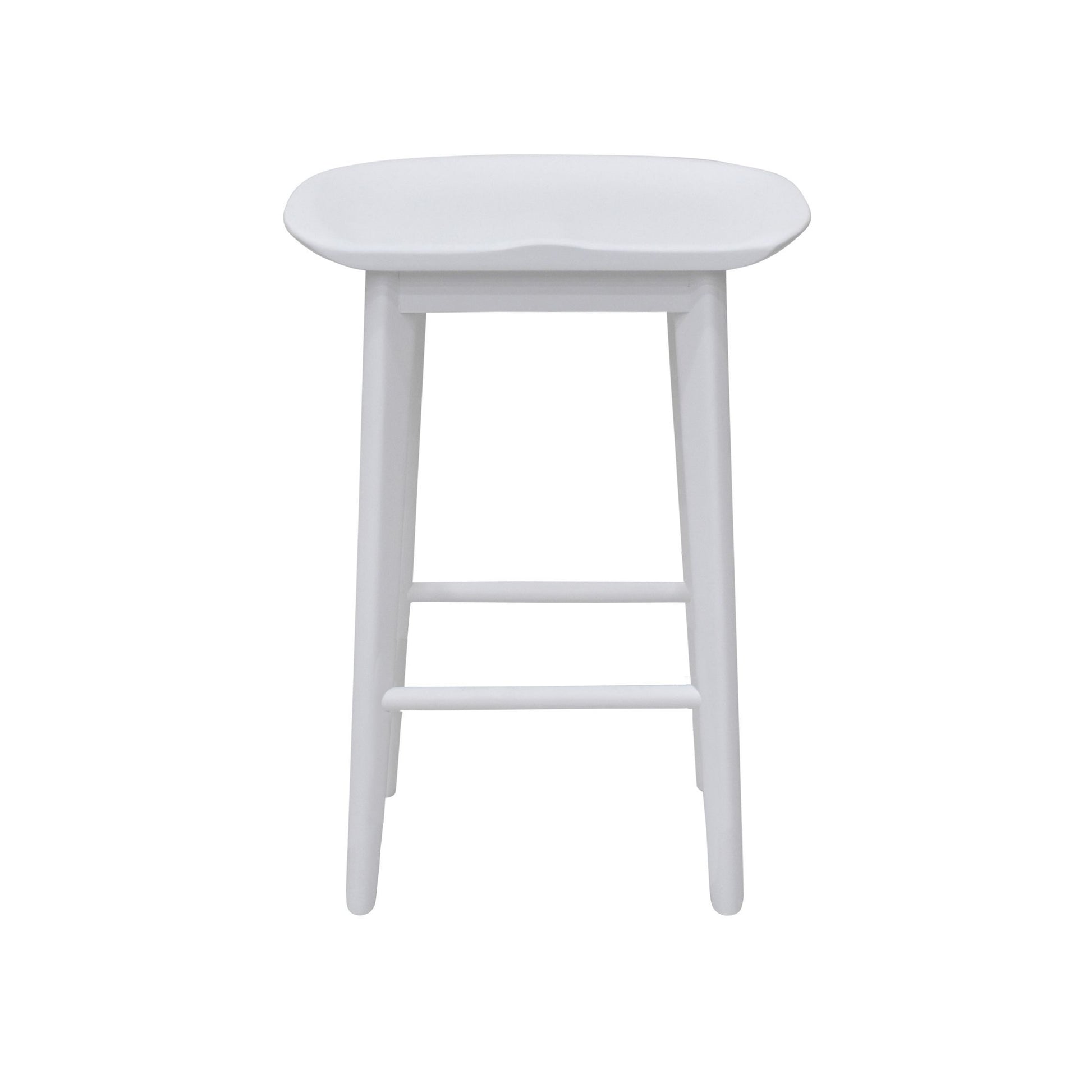 Hilton Counter Stool White White Wood