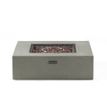 50 000 Btu Square Mgo Fire Table Tank Outside Light Grey Magnesium Oxide
