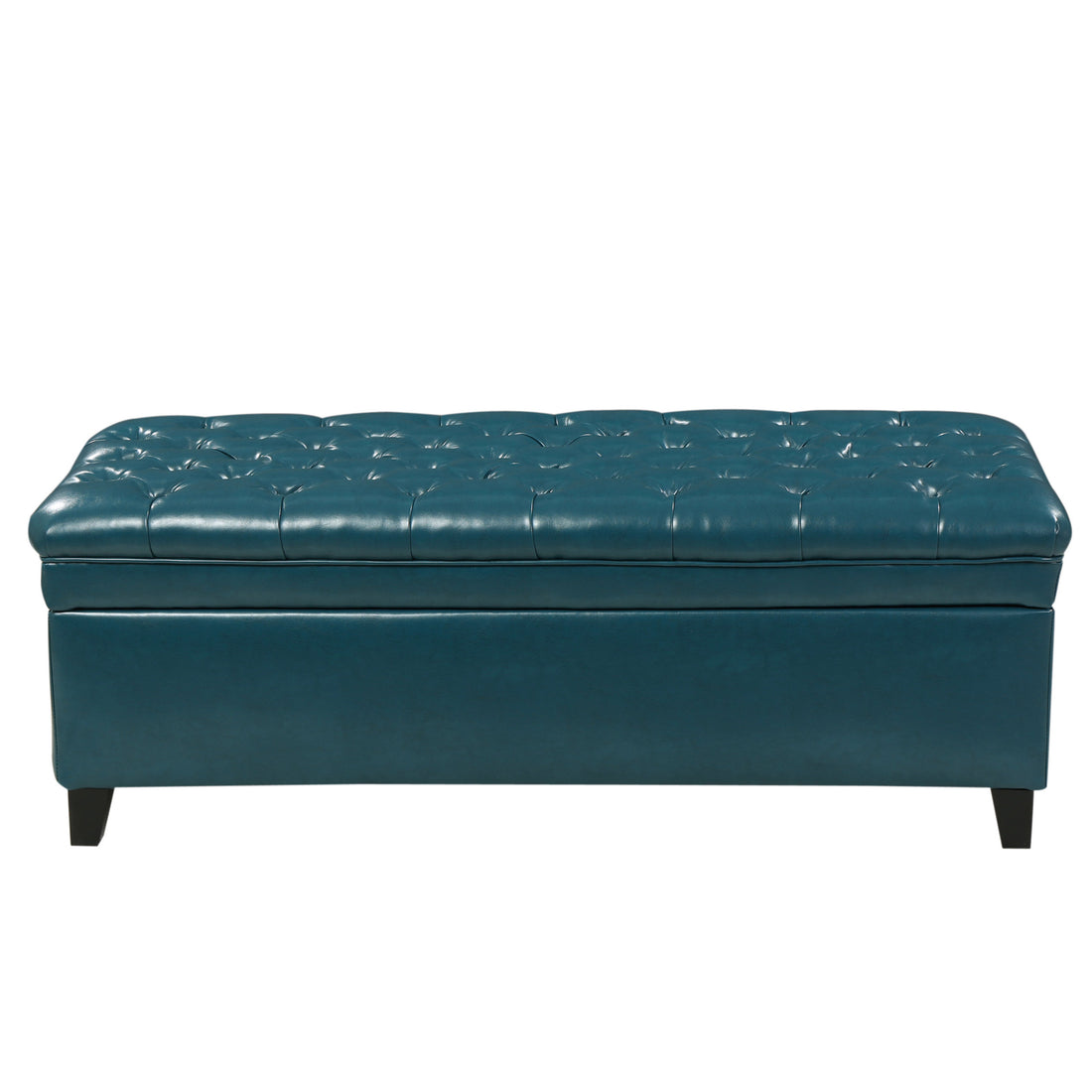 Juliana Storage Ottoman Teal Pu